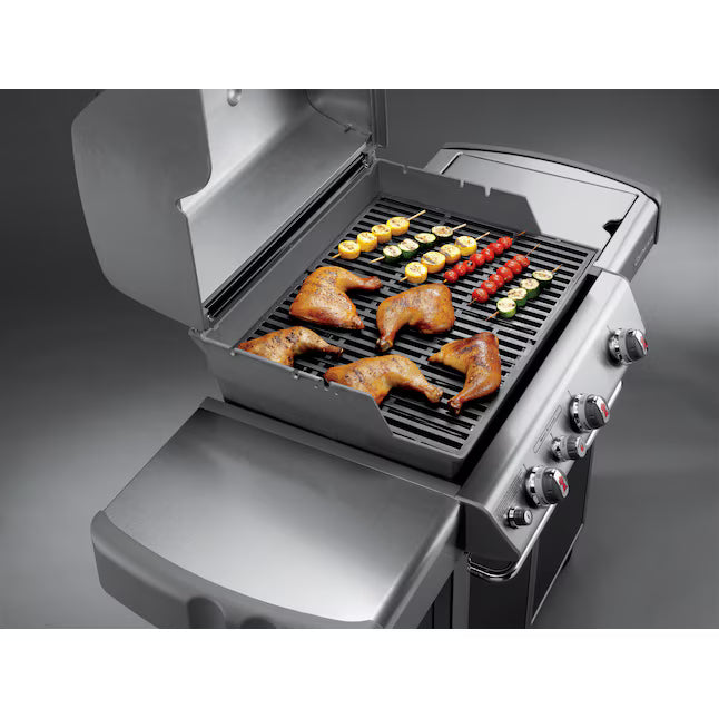 Weber Genesis E-330 Black 3-Burner Liquid Propane Gas Grill with 1 Side Burner E-330 - Scratch & Dent (Minor)