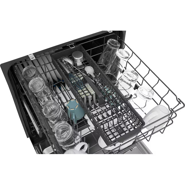 Frigidaire Gallery 24-in Top Control Built-in Dishwasher, OrbitClean Wash System, 51-Decibel in Stainless Steel GDHH4527AF - Scratch & Dent (Moderate)