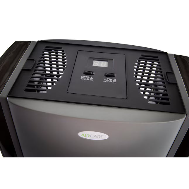 AIRCARE Tower Evaporative Large Room Tower Humidifier in Black D46720 - Open Box