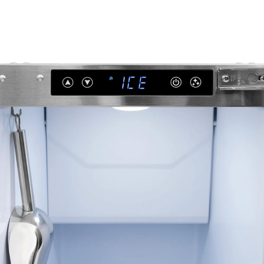 ZLINE 15 in. Touchstone Clear Cube Ice Maker with Drain Pump and Panel Ready Door ICCDP-15 - Scratch & Dent (Minor)