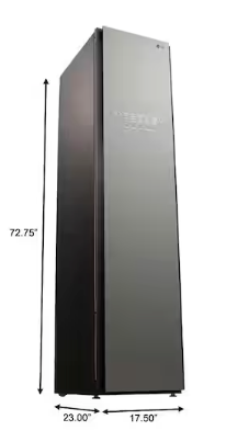 Styler SMART Steam Closet in Mirrored Finish with TrueSteam Technology and Moving Hangers 25137SD694 - S3MFBN - Scratch & Dent (Minor)