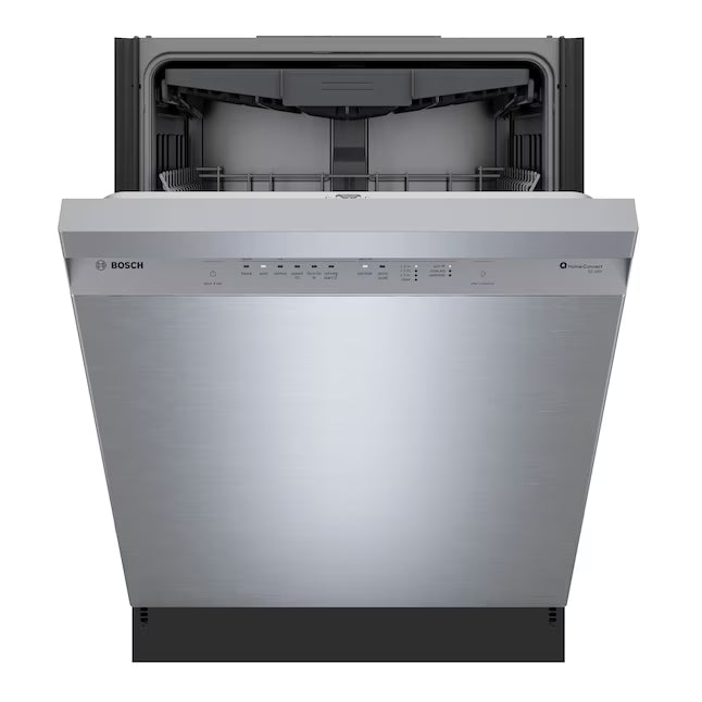 Bosch 300 Series 24-in Front Control Built-in Dishwasher with Third Rack, PrecisionWash and PureDry, 50-Decibel in Stainless Steel SHE3ADF5N - Scratch & Dent (Minor)