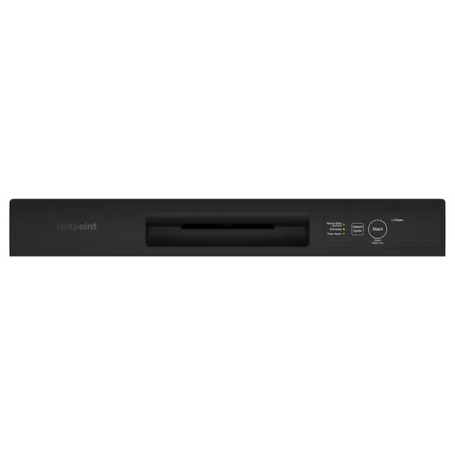 Hotpoint 24-in Front Control Built-in Dishwasher, 60-Decibel in Black HDF330PGRBB - Scratch & Dent (Moderate)