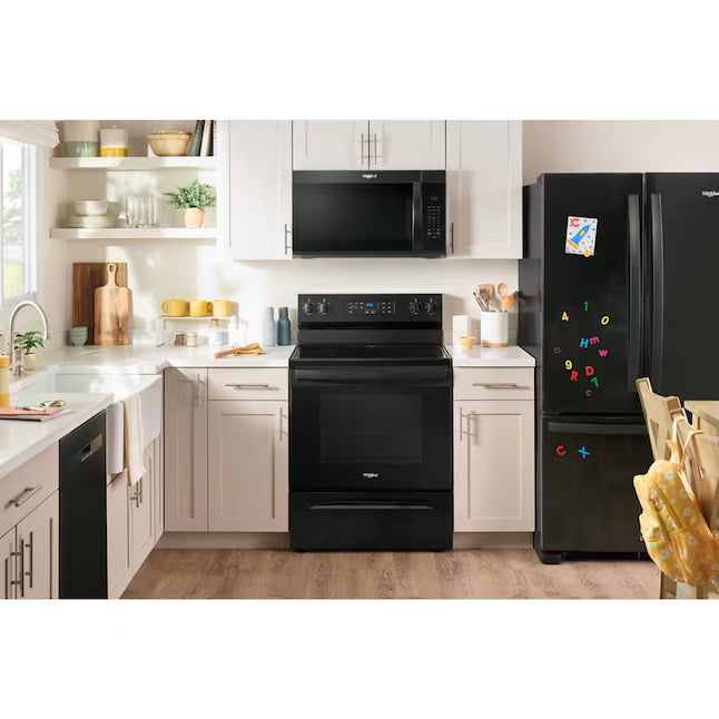 Whirlpool 1.9-cu ft Over-the-Range Microwave with Sensor Cooking in Black WMMS3330RB - New in Box
