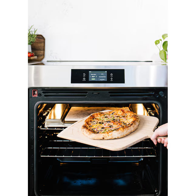 Frigidaire Gallery 30 in. 5 Element Slide-In Electric Range in Smudge-Proof Stainless Steel with Stone-Baked Pizza GCFE3070BF - Open Box
