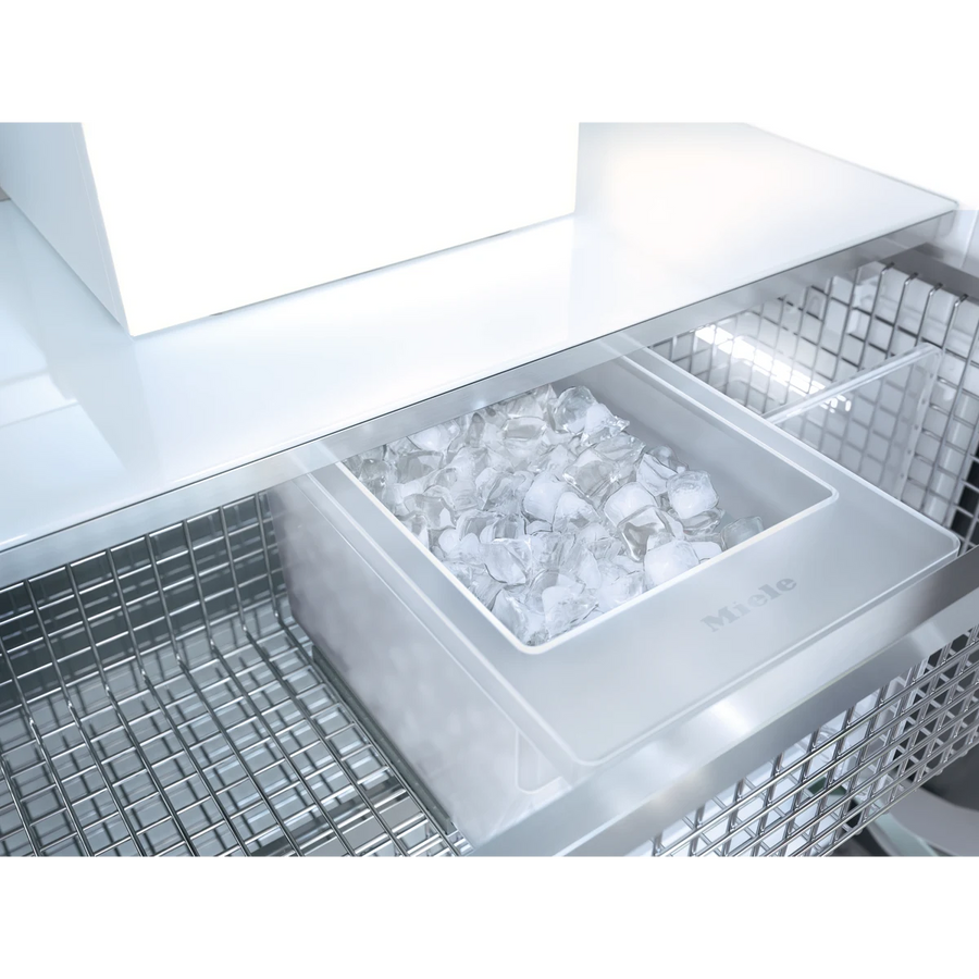 Miele 18 Inch Built-In Smart Freezer Column with WifiConnect, DynaCool, Push2open, IceMaker with No Ice Dispenser, MasterFresh, SuperCool, Active AirClean Filter, BrilliantLight, and MasterSensor F2412VI - New in Box