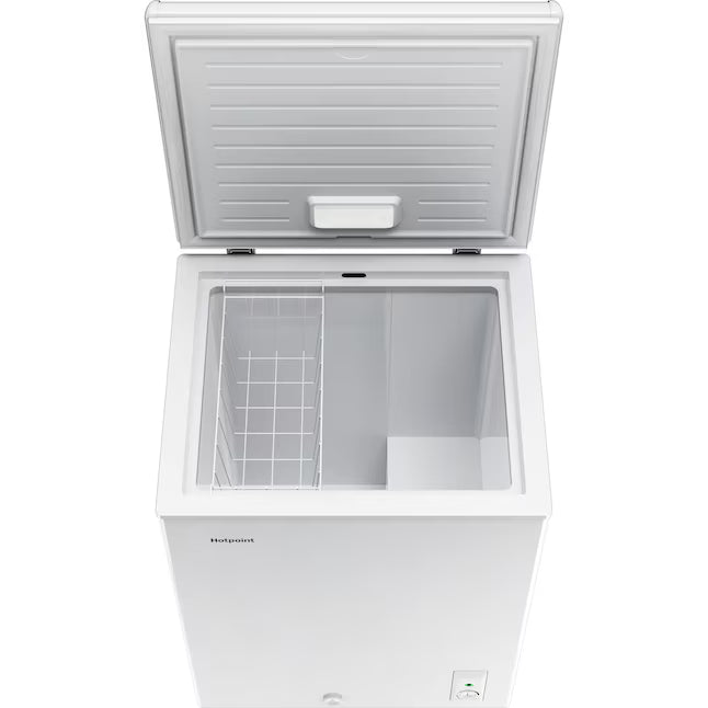 Hotpoint 4.9-cu ft Chest Freezer Convertible to Refrigerator in White HCM5QWWW - Open Box