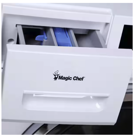 Magic Chef 23.4 in. 2.7 cu. ft. White All in One Ventless and Washer Dryer Combo 251311SD943 - MCSCWD27W5 - Open Box