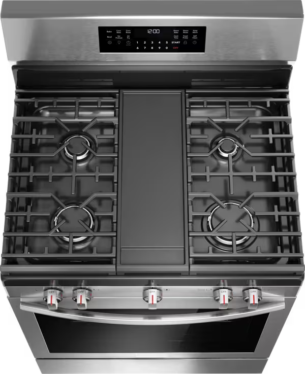 Frigidaire Gallery 6 cu. ft. 5 Burner Slide-In Gas Range with Total Convection and Air Fry, Smudge Proof Stainless Steel 20531SD491 - GCRG3060BF - Scratch & Dent (Minor)