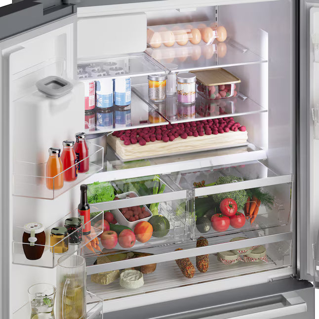 Bosch 500 Series French Door Bottom Mount Refrigerator in Stainless Steel 22121486 - B36FD5SNS - Open Box