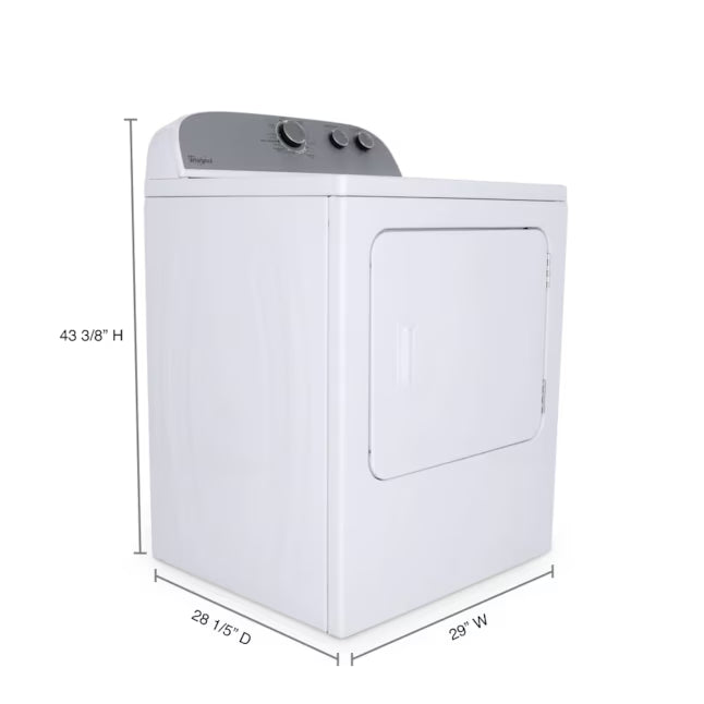Whirlpool White Electric Extra Large 7.0 Cu. Ft. Dryer with Wrinkle Shield 22136SD263 - WED4815EW - Open Box
