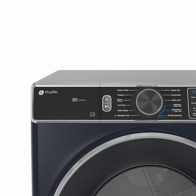 GE Profile™ 7.8 cu. ft. Capacity Smart Front Load Gas Dryer with Steam and Sanitize Cycle GE9928 - PFD87GSPVRS - New In Box