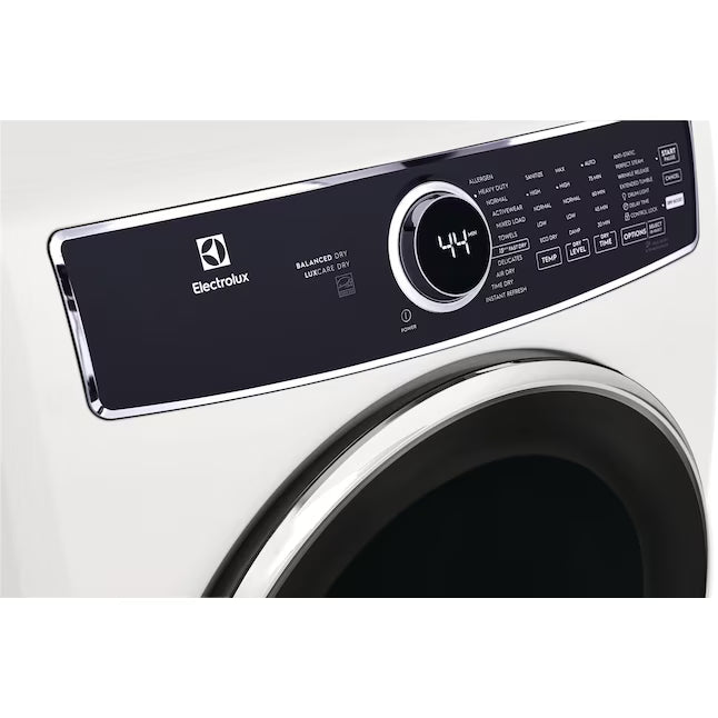 Electrolux 8.0 cu. ft. Front Load Electric Dryer with Perfect Steam 22133SD199 - ELFE7637AW - Scratch & Dent (Minor)