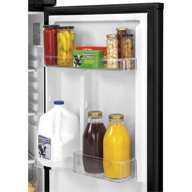Haier 9.8 cu. ft. Top Freezer Refrigerator in Stainless Steel HA10TG21SS - Scratch & Dent (Minor)