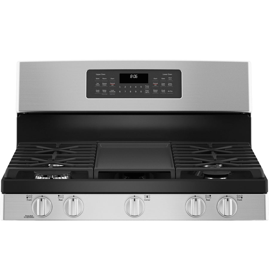 GE Free-Standing Gas Double Oven Convection Range 5SD88 - JGBS86SPSS - Scratch & Dent (Minor)