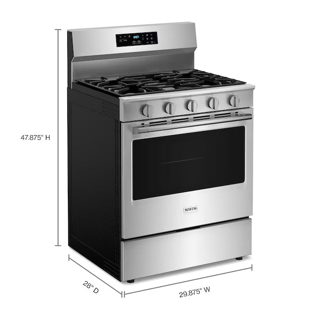 Maytag 5.0 cu. ft. Gas Range With No Preheat Air Fry and Air Baking 6SD130 - MFGS6030RZ - Scratch & Dent (Minor)