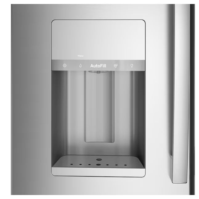 GE Profile™ ENERGY STAR® 27.9 Cu. Ft. Smart Fingerprint Resistant 4-Door French-Door Refrigerator with Door In Door 22SD049 - PVD28BYNFS - Scratch & Dent (Minor)