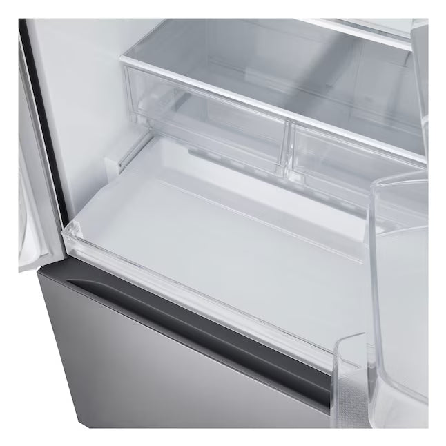 LG 33 in. W. 21 cu.ft. SMART Counter Depth MAX French Door Refrigerator with Ice Maker in PrintProof Stainless Steel 22133SD212 - LF21G6200S - Scratch & Dent (Moderate)