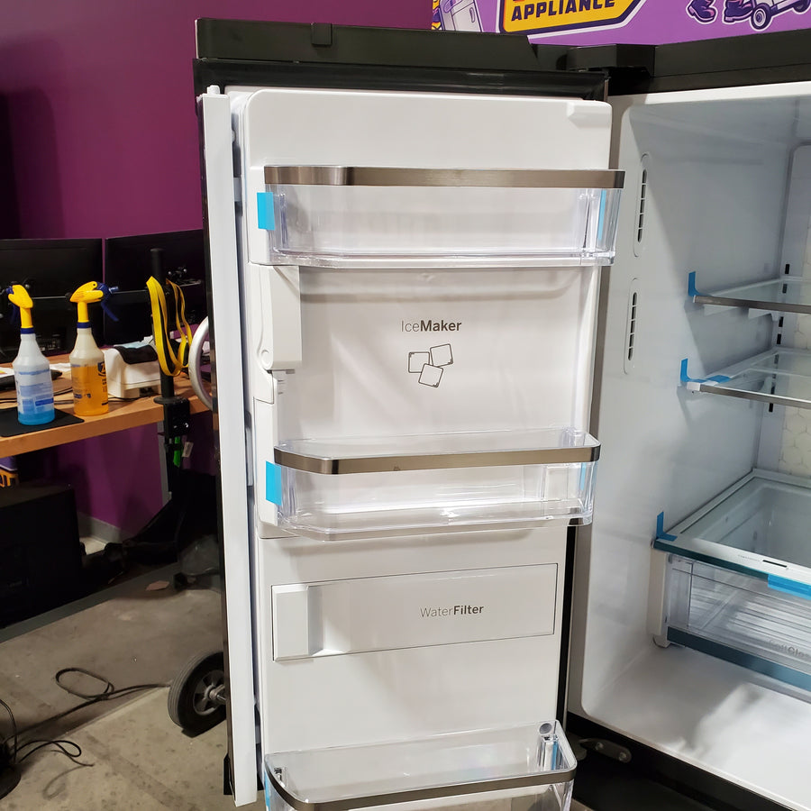 GE Profile™ ENERGY STAR® 27.9 Cu. Ft. Smart Fingerprint Resistant 4-Door French-Door Refrigerator with Door In Door 22SD049 - PVD28BYNFS - Scratch & Dent (Minor)