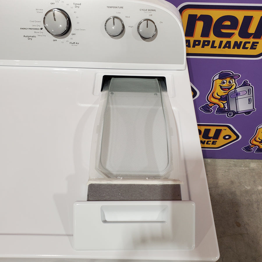 Whirlpool White Electric Extra Large 7.0 Cu. Ft. Dryer with Wrinkle Shield 22221438 - WED4815EW - Scratch & Dent (Moderate)