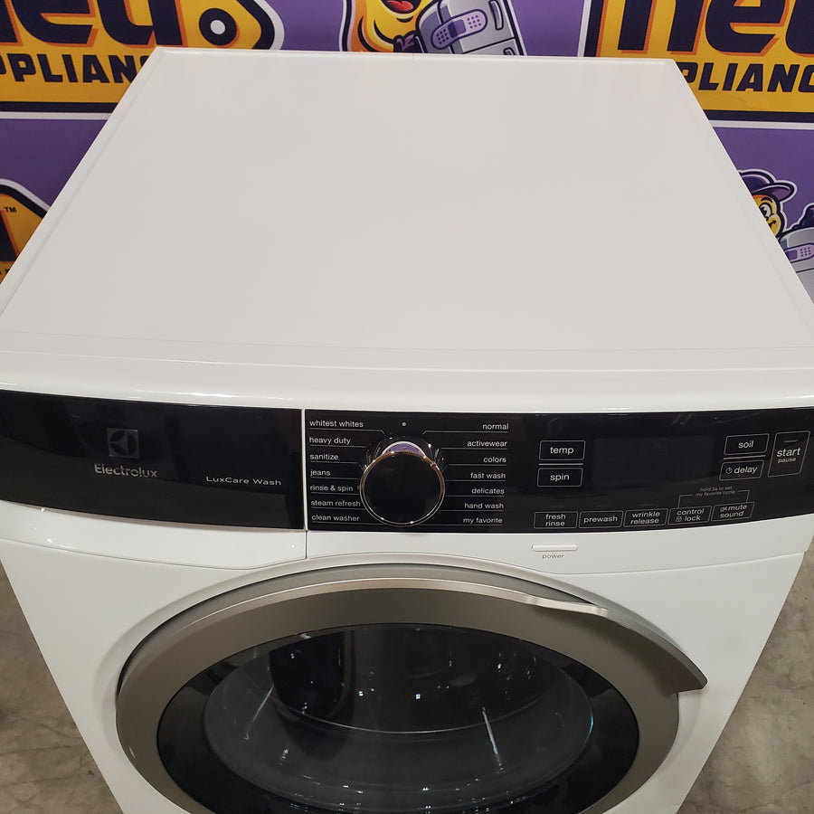 Electrolux 24" Wide Compact Front Load 2.4 cu ft Washer with LuxCare Wash System and Steam Refresh Cycle 3SD538 - ELFW4222AW - Scratch & Dent (Minor)