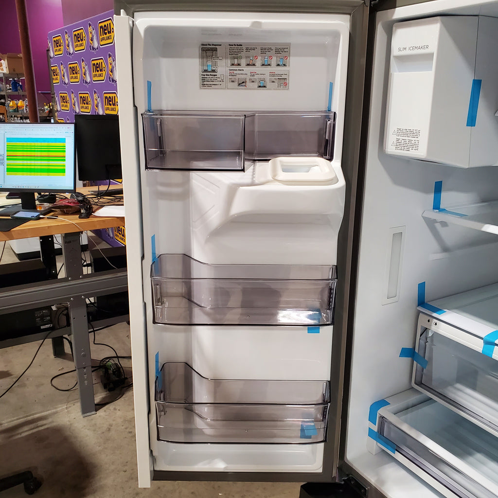 Midea Energy Star 29 cu. ft. OneTouch AutoFill™ French Door Refrigerator in Stainless Steel 3SD496 - MRF29D9BST - Scratch & Dent (Minor)