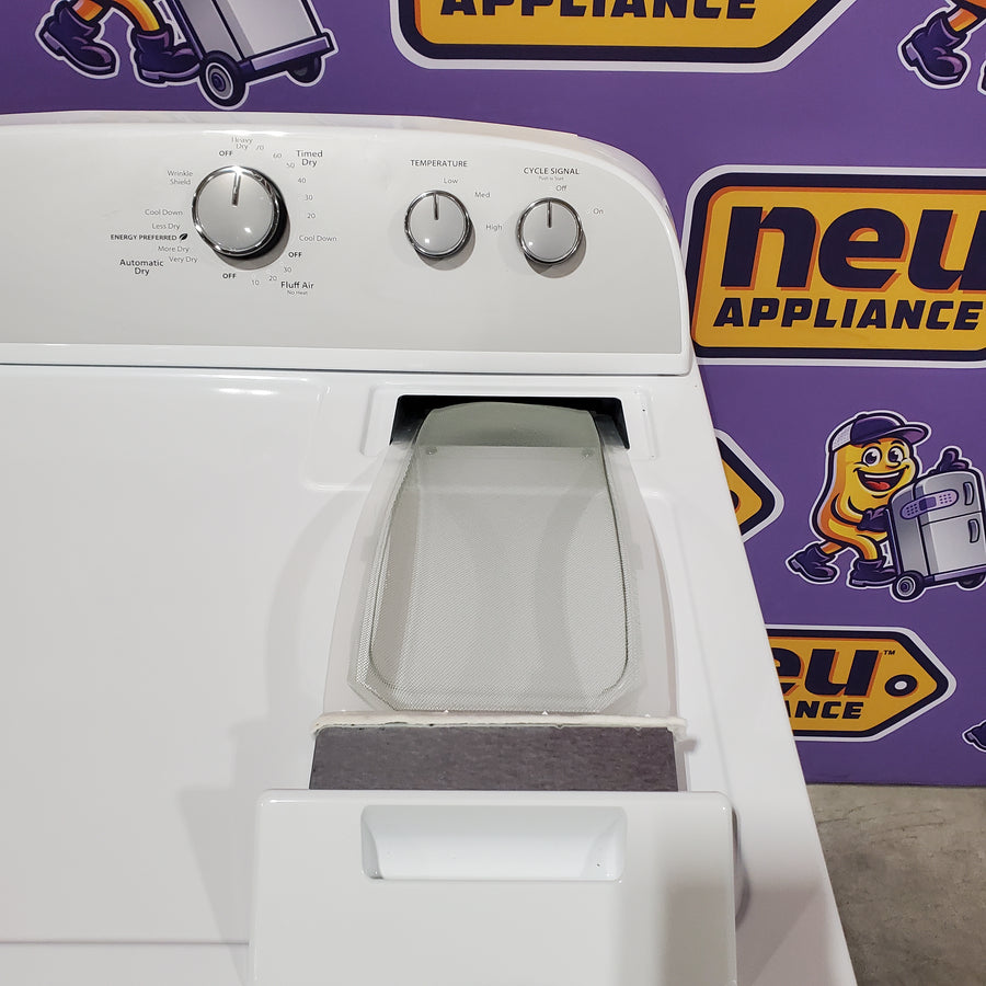 Whirlpool White Electric Extra Large 7.0 Cu. Ft. Dryer with Wrinkle Shield 22132SD121 - WED4815EW - Scratch & Dent (Minor)