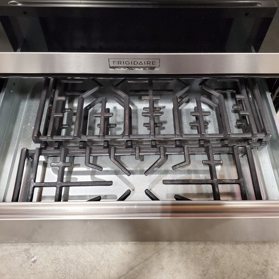 Frigidaire Gallery 5 burners 5.1-cu ft Air Fry Convection Oven Freestanding Natural Gas Range in Stainless Steel 20531SD518- GCFG3059BF - Scratch & Dent (Minor)