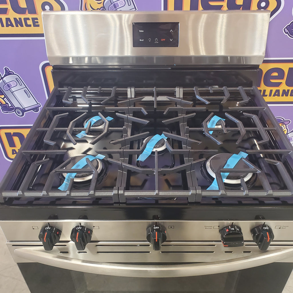 Pictures of Frigidaire Stainless Steel 30" 5 Burner Gas Range with Even Baking Technology FCRG3052BS - Scratch & Dent - Minor - Neu Appliance Outlet - Discount Appliance Outlet in Austin, Tx