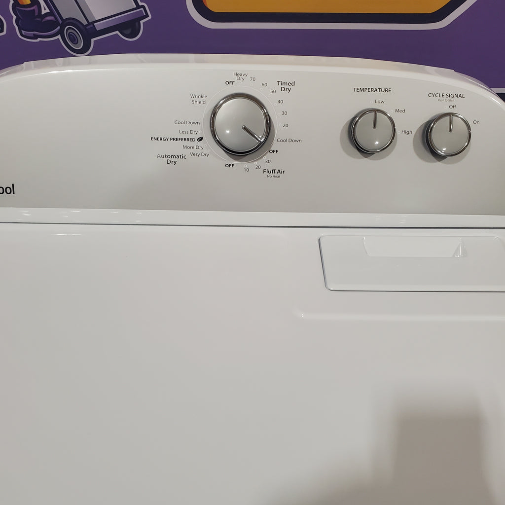 Pictures of HE Whirlpool 3.5 cu. ft. Top Load Washing Machine with Deep Water Wash WTW4816FW and 7 cu. ft. Electric Dryer with AutoDry WED4815EW- Scratch & Dent - Minor - Neu Appliance Outlet - Discount Appliance Outlet in Austin, Tx