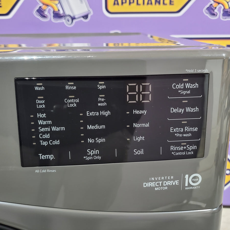 LG 5.0 cu. ft. Mega Capacity Front Load Washer in Black 251310SD871 - WM3470CM - Scratch & Dent (Moderate)