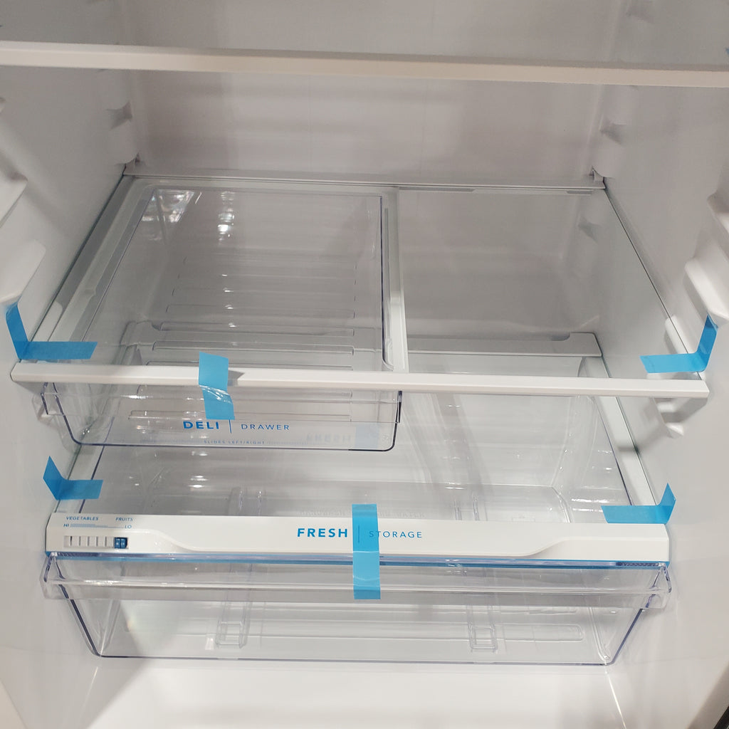 Frigidaire 14 Cu. Ft. Top Freezer Refrigerator in Fingerprint Resistant Stainless Steel 3SD828 - FFHT1425VV - Scratch & Dent (Minor)