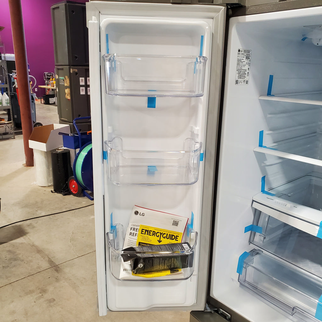 Pictures of LG 22 cu. ft. 30" Wide French Door Refrigerator with Water Dispenser in Stainless Steel LFDS22520S - Scratch & Dent (Minor) - Neu Appliance Outlet - Discount Appliance Outlet in Austin, Tx