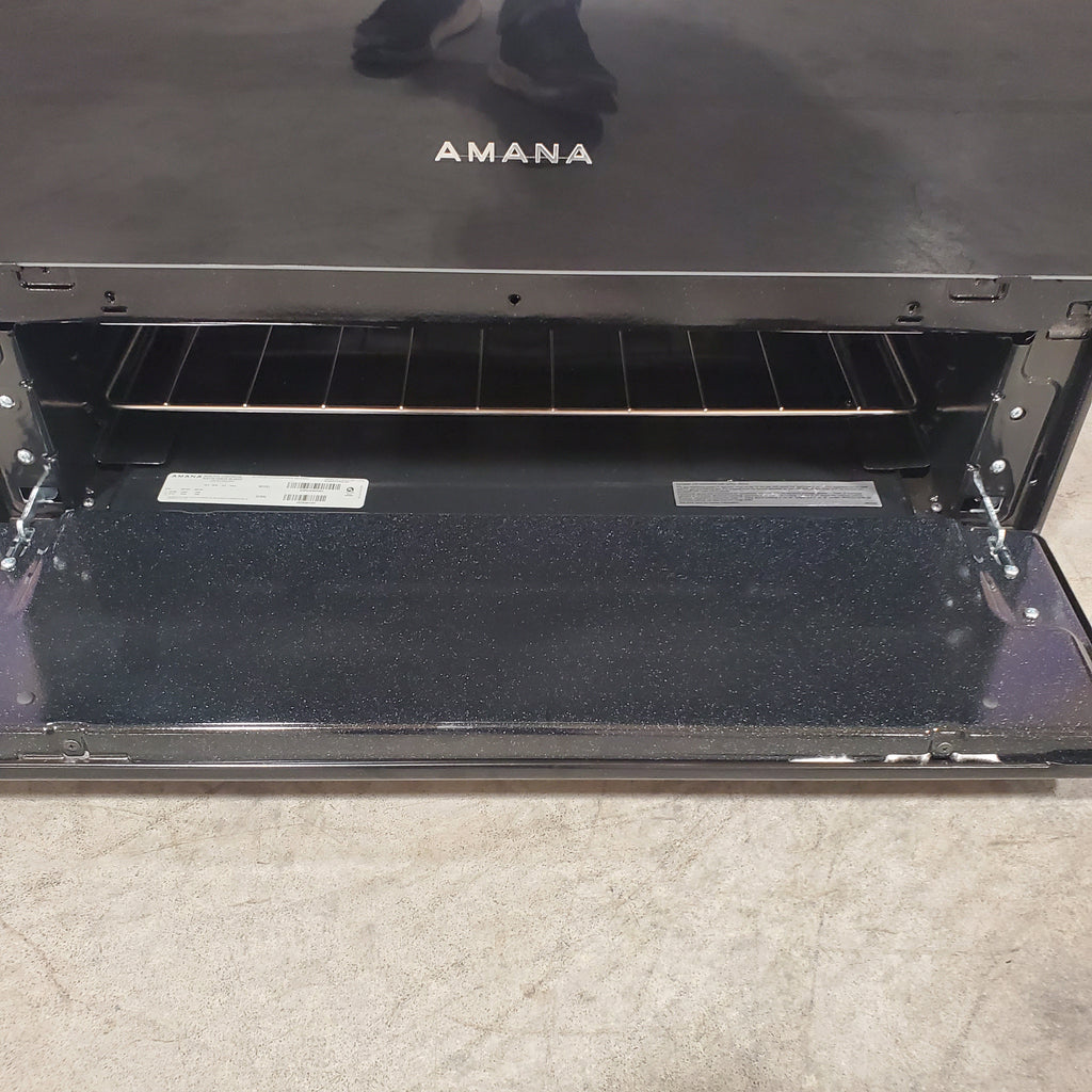 Pictures of Amana 30-inch 4-Burner Freestanding Gas Range with Easy-Clean Glass Door AGR4203MNB - Scratch & Dent (Minor) - Neu Appliance Outlet - Discount Appliance Outlet in Austin, Tx