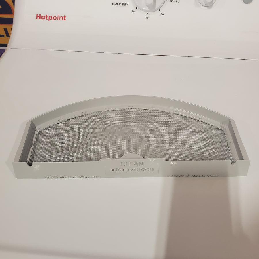 Hotpoint 6.2 cu. ft. Capacity Electric Dryer with Up To 120 ft. Venting and Shallow Depth 25134SD469 - HTX26EASWWW - Scratch & Dent (Moderate)