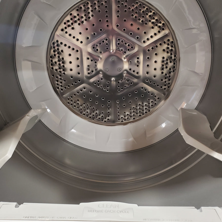 Hotpoint® 4.0 cu. ft. Capacity Washer with Cold Plus and Water Level Control HTW265ASWWW - Scratch & Dent (Minor) and Hotpoint® 6.2 cu. ft. vented Electric Dryer with Auto Dry 16148 - HTX26EASWWW - Scratch & Dent (Minor)
