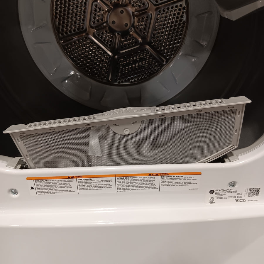 GE Top Load 4.0 Cu. Ft. Capacity Washer with Stainless Steel Wash Basket GTW325ASWWW - New in Box and GE ENERGY STAR 7.4 cu. ft. Capacity Aluminized Alloy Drum Electric Dryer with Sensor Dry 16254 - GTD65EBSJWS - Certified Refurbished