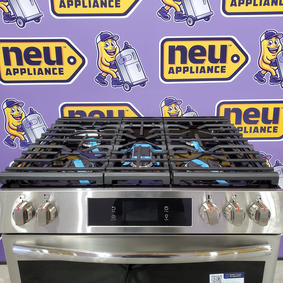 Frigidaire Gallery 6 cu. ft. 5 Burner Slide-In Gas Range with Total Convection and Air Fry in Smudge Proof Stainless Steel 20531SD497 - GCFG3060BF - Scratch & Dent (Minor)