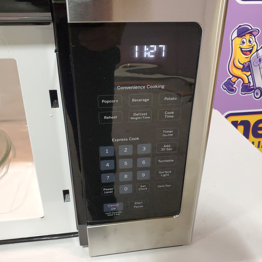 GE® 1.6 Cu. Ft. Over-the-Range Microwave Oven in Stainless Steel JVM3160RFSS - Scratch & Dent (Moderate)