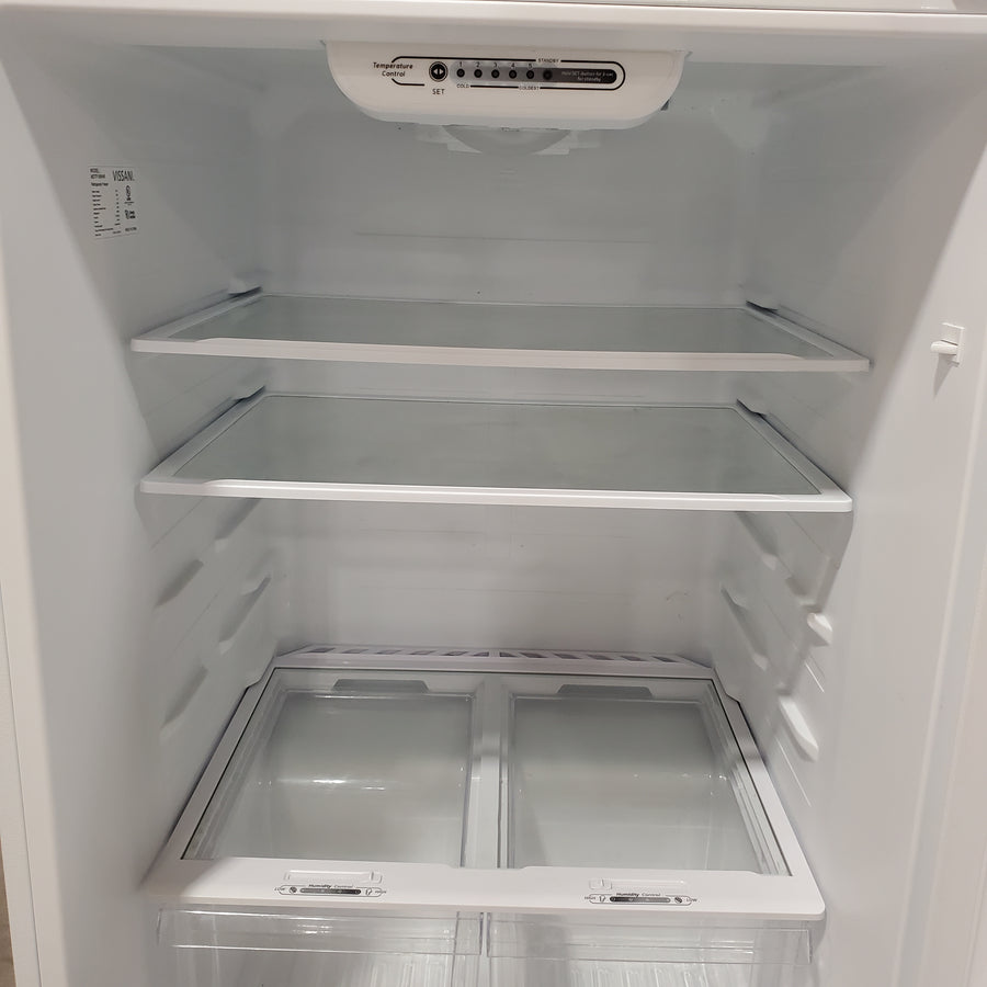 Vissani 18.1 cu. ft. Top Freezer Refrigerator with Adjustable Glass Shelving in White, Garage Ready 25136SD635 - MDTF18WHR5 - Scratch & Dent (Minor)
