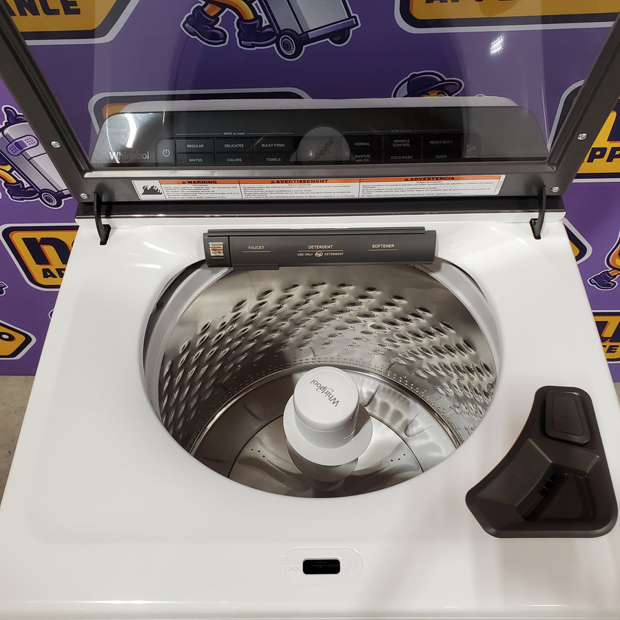 Whirlpool High Efficiency Agitator Large 4.7-cu ft Top-Load Washer In White 30132SD96 - WTW5105HW - Scratch & Dent (Minor)
