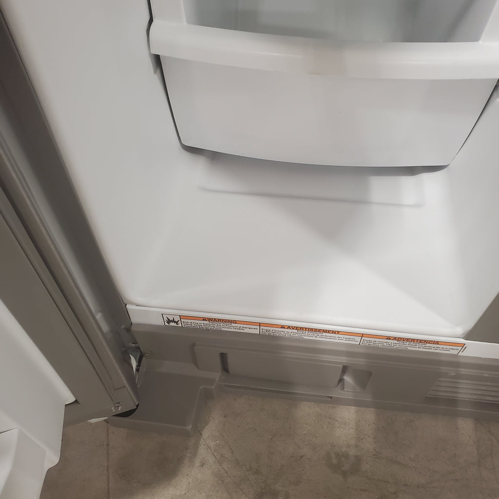 Pictures of Fingerprint-Resistant Stainless Steel Whirlpool 24.5 cu. ft. Side by Side Refrigerator with In Door Ice and Water Dispenser WRS325SDHZ - Scratch & Dent - Minor - Neu Appliance Outlet - Discount Appliance Outlet in Austin, Tx