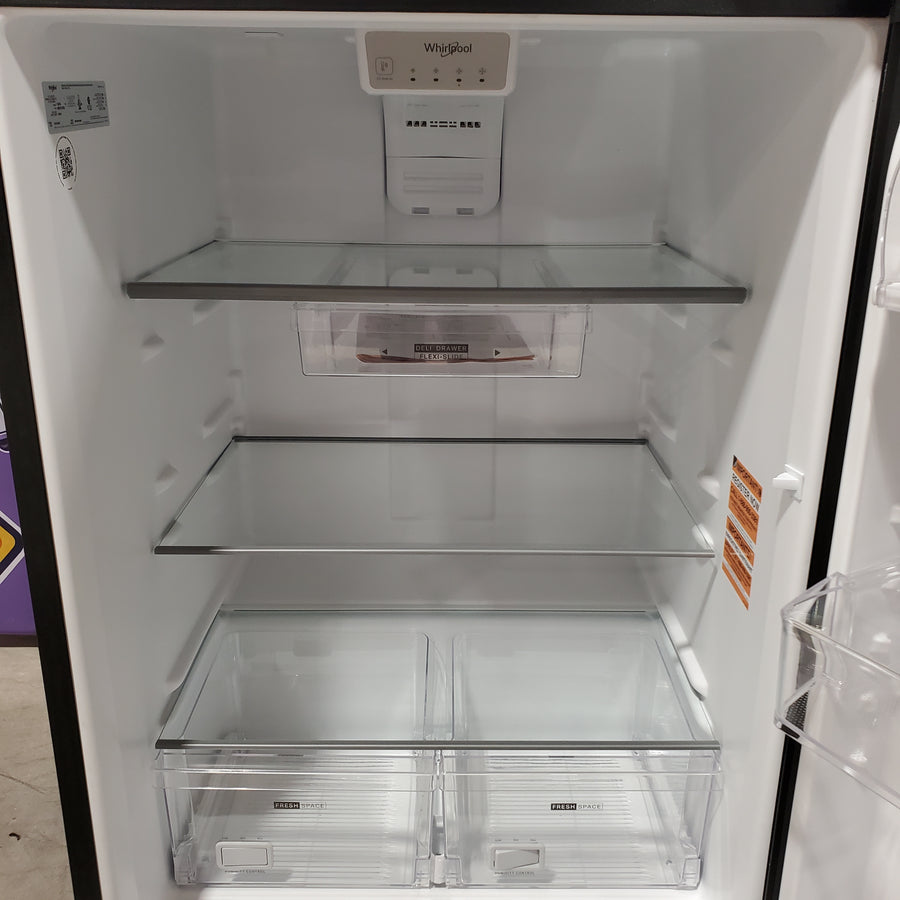 Whirlpool® 29.5-inch Wide 19.3 Cu. Ft. Top Freezer Refrigerator with Total Coverage Cooling 22131SD107 - WRTX5419SB - Open Box