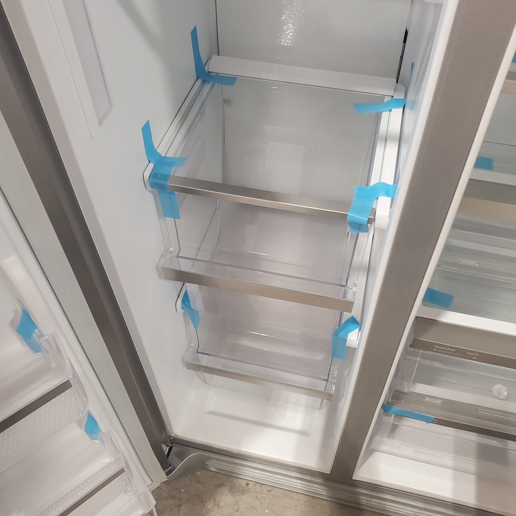 Pictures of Frigidaire 22.3-cu ft Counter-depth Side-by-Side Refrigerator with Ice Maker (Fingerprint Resistant Stainless Steel) ENERGY STAR-GRSC2352AFA-Open Box - Neu Appliance Outlet - Discount Appliance Outlet in Austin, Tx