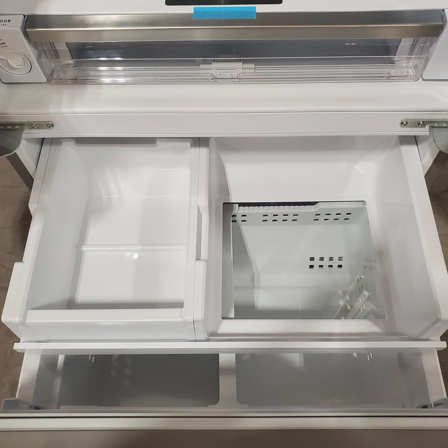 Frigidaire 27.8-cu ft ENERGY STAR French Door Refrigerator with Dual Ice Maker in Fingerprint Resistant Stainless Steel 3SD1047 - GRFS2853AF - Scratch & Dent (Minor)