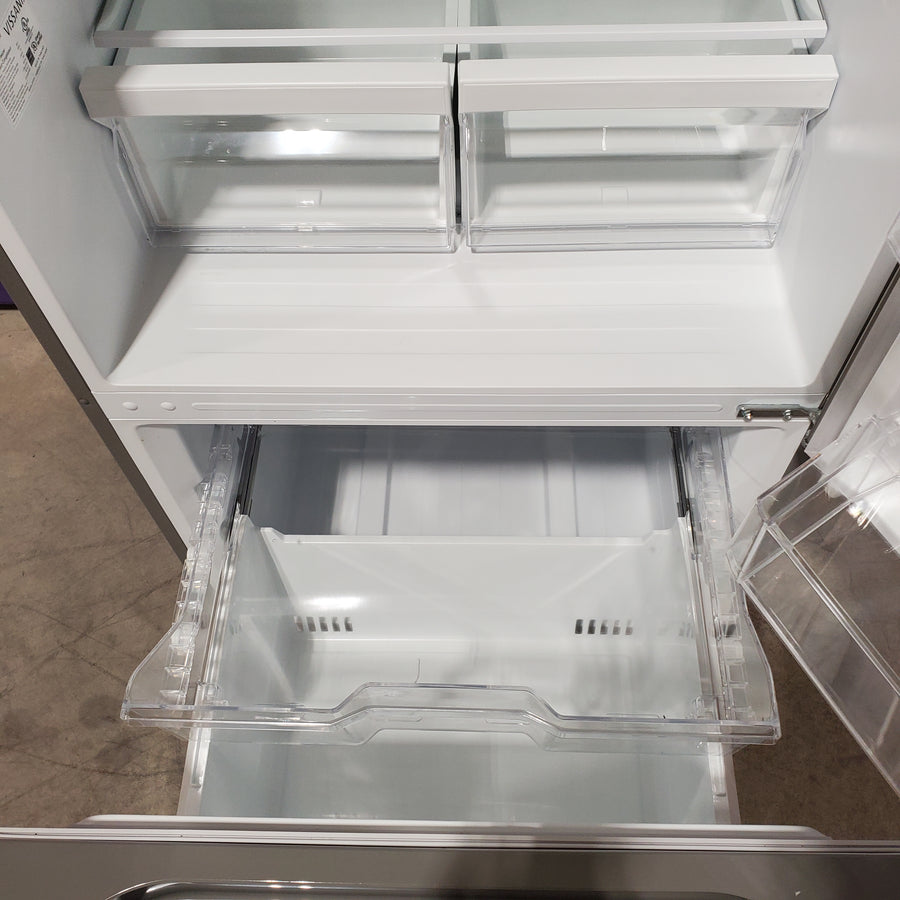 Vissani 18.7 cu. ft. Bottom Freezer Refrigerator in Stainless Steel 251312SD1025 - MDBF18SS - Scratch & Dent (Moderate)