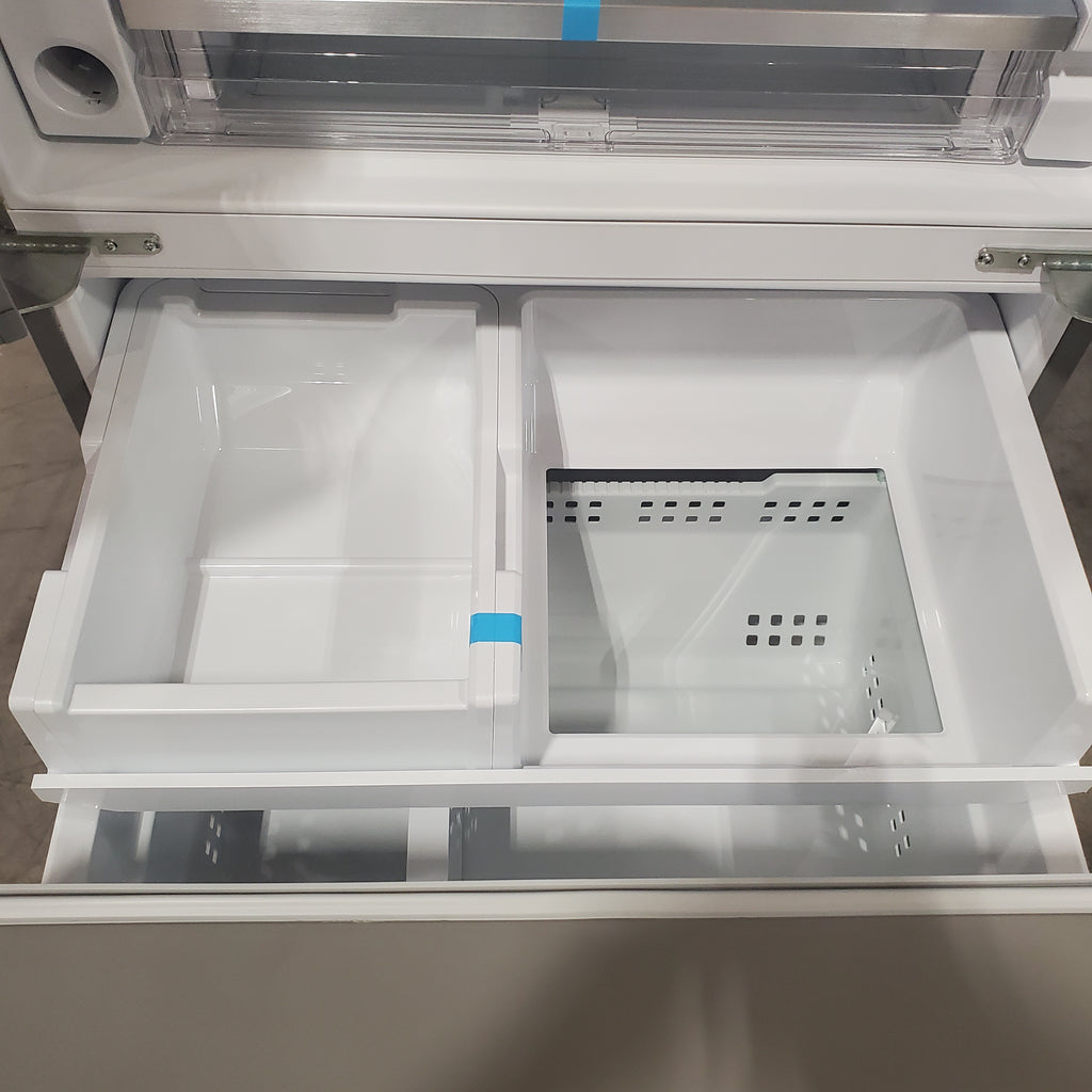 Pictures of Frigidaire 27.8-cu ft ENERGY STAR French Door Refrigerator with Dual Ice Maker in Fingerprint Resistant Stainless Steel - 3SD550 - GRFS2853AF - Scratch & Dent (Minor) - Neu Appliance Outlet - Discount Appliance Outlet in Austin, Tx