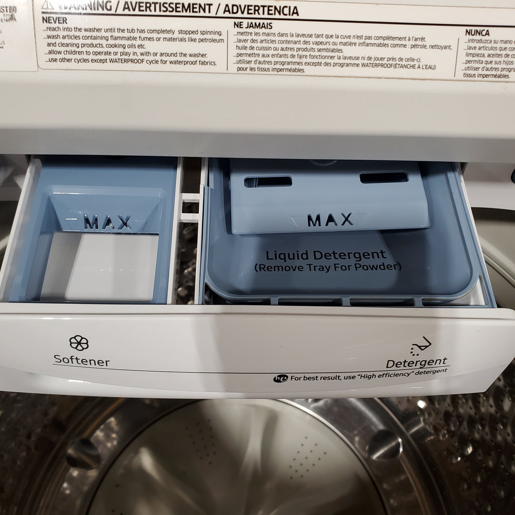 Pictures of Samsung ENERGY STAR 5.0 cu. ft. Top Load Washing Machine with Active Water Jet WA50R5200AW - Certified Refurbished - Neu Appliance Outlet - Discount Appliance Outlet in Austin, Tx