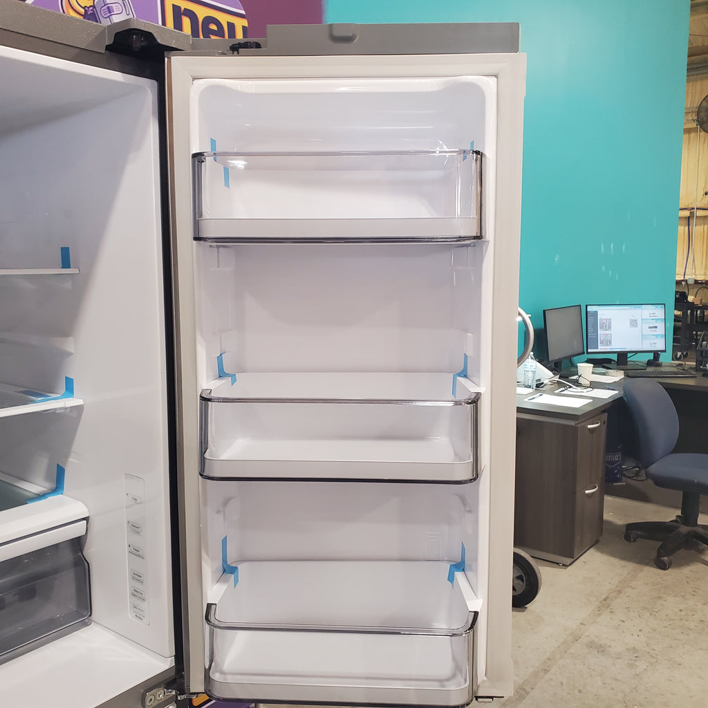 Pictures of Samsung 28-cu ft 4-Door Smart French Door Refrigerator with Ice Maker (Fingerprint Resistant Stainless Steel) ENERGY STAR-RF28R7201SR-Scratch and Dent (Minor) - Neu Appliance Outlet - Discount Appliance Outlet in Austin, Tx