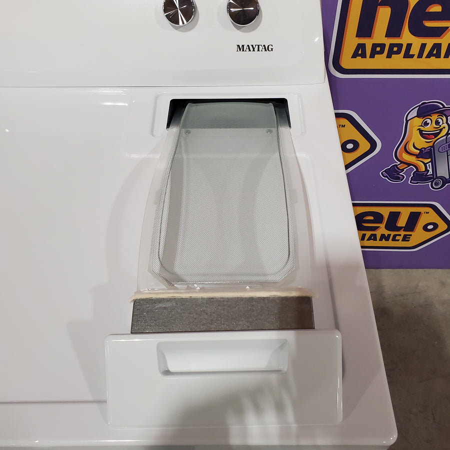 Maytag 7-cu ft Vented Gas Dryer in White 22231SD296 - MGD4005SW - Scratch & Dent (Minor)
